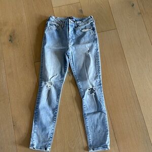GAP Light Blue Distressed Skinny Jeans